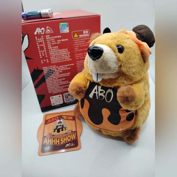 🦫ABO Yell-Mates Screaming Beaver 🦫Plush - Picture 2 of 3